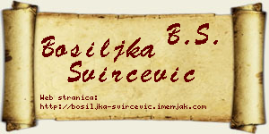 Bosiljka Svirčević vizit kartica